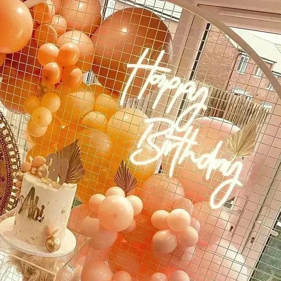 Happy Birthday Neon Signs for Wall Decor - Picture 3 of 6